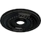 Ekena Millwork Oldham Ceiling Medallion (Fits Canopies up to 8 5/8"), 18"OD x 3 3/8"ID x 7/8"P, Black Pearl CM18OL1BPS - alternate 2
